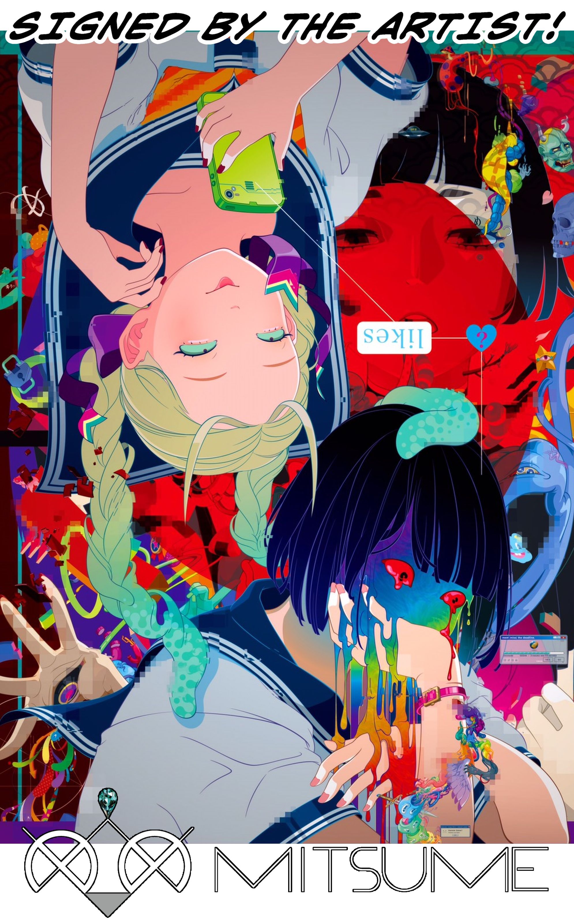 「LIKES?」Art Poster SIGNED by MITSUME