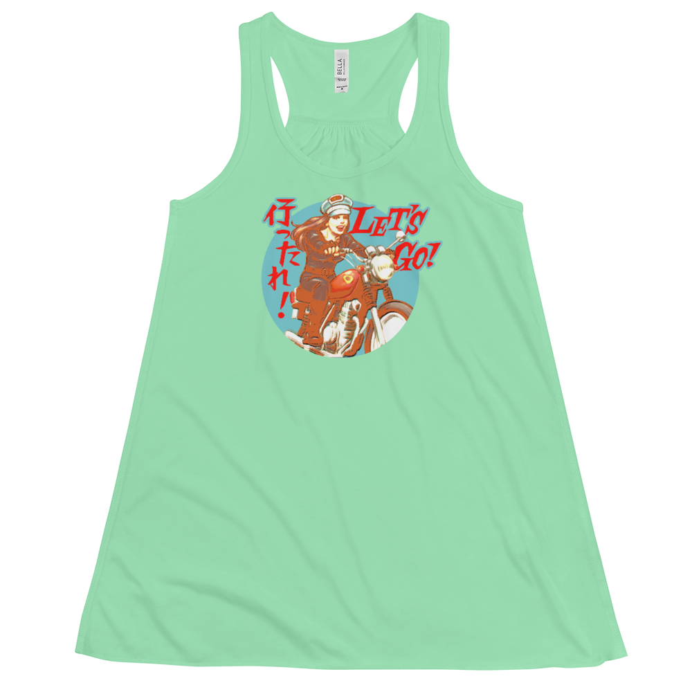 YANKII STYLE "Let's Go!" Flowy Tank Top by Haruki Ara