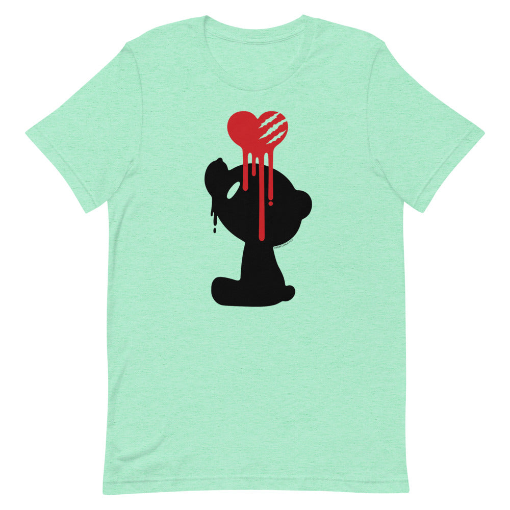 GLOOMY BEAR Official "Bleeding Heart" T-shirt by Mori Chack