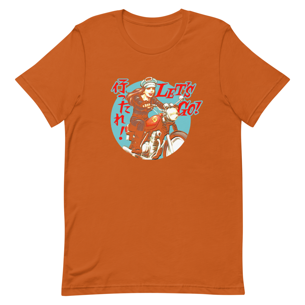 YANKII STYLE "Let's Go!" Unisex T-shirt by Haruki Ara