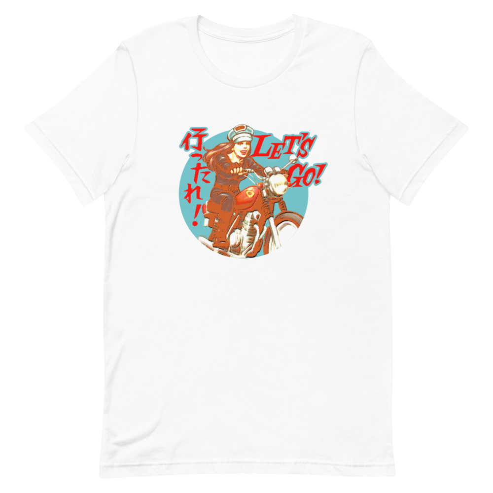 YANKII STYLE "Let's Go!" Unisex T-shirt by Haruki Ara