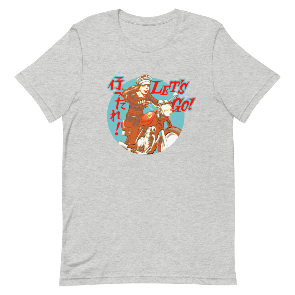 YANKII STYLE "Let's Go!" Unisex T-shirt by Haruki Ara