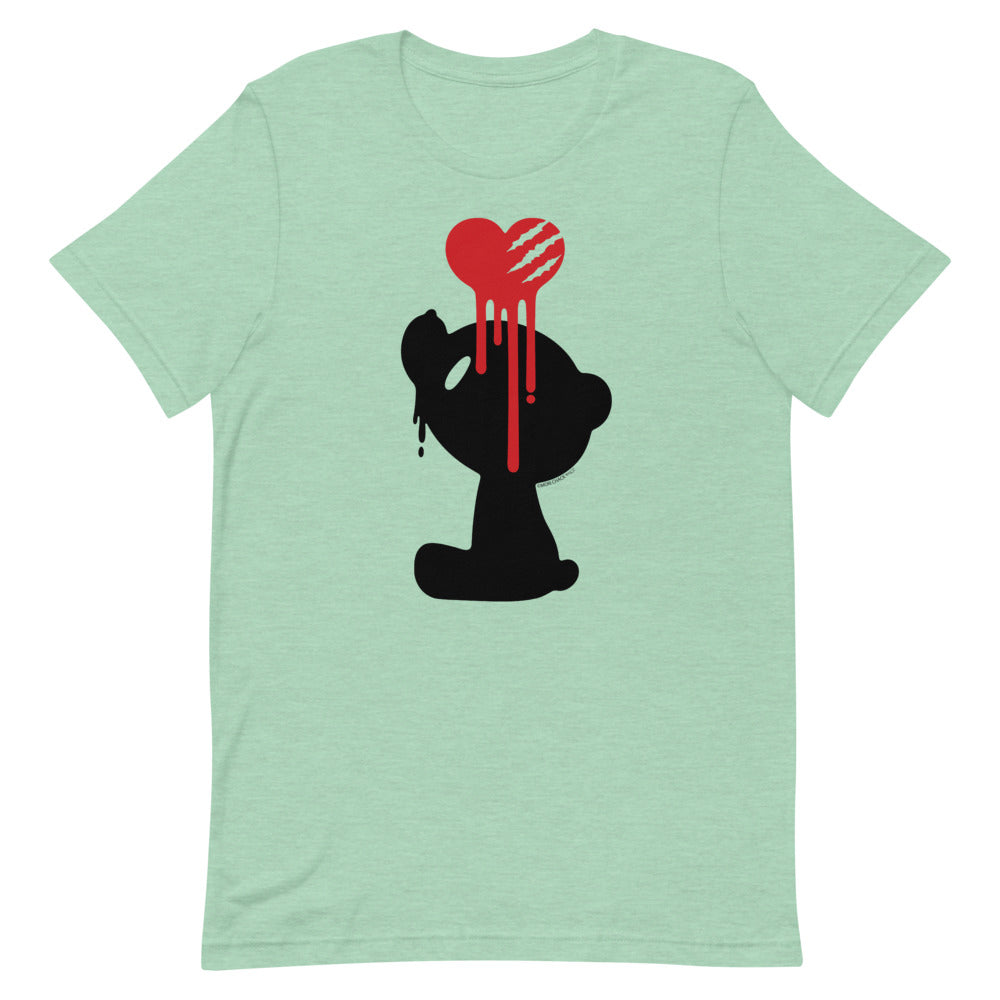 GLOOMY BEAR Official "Bleeding Heart" T-shirt by Mori Chack