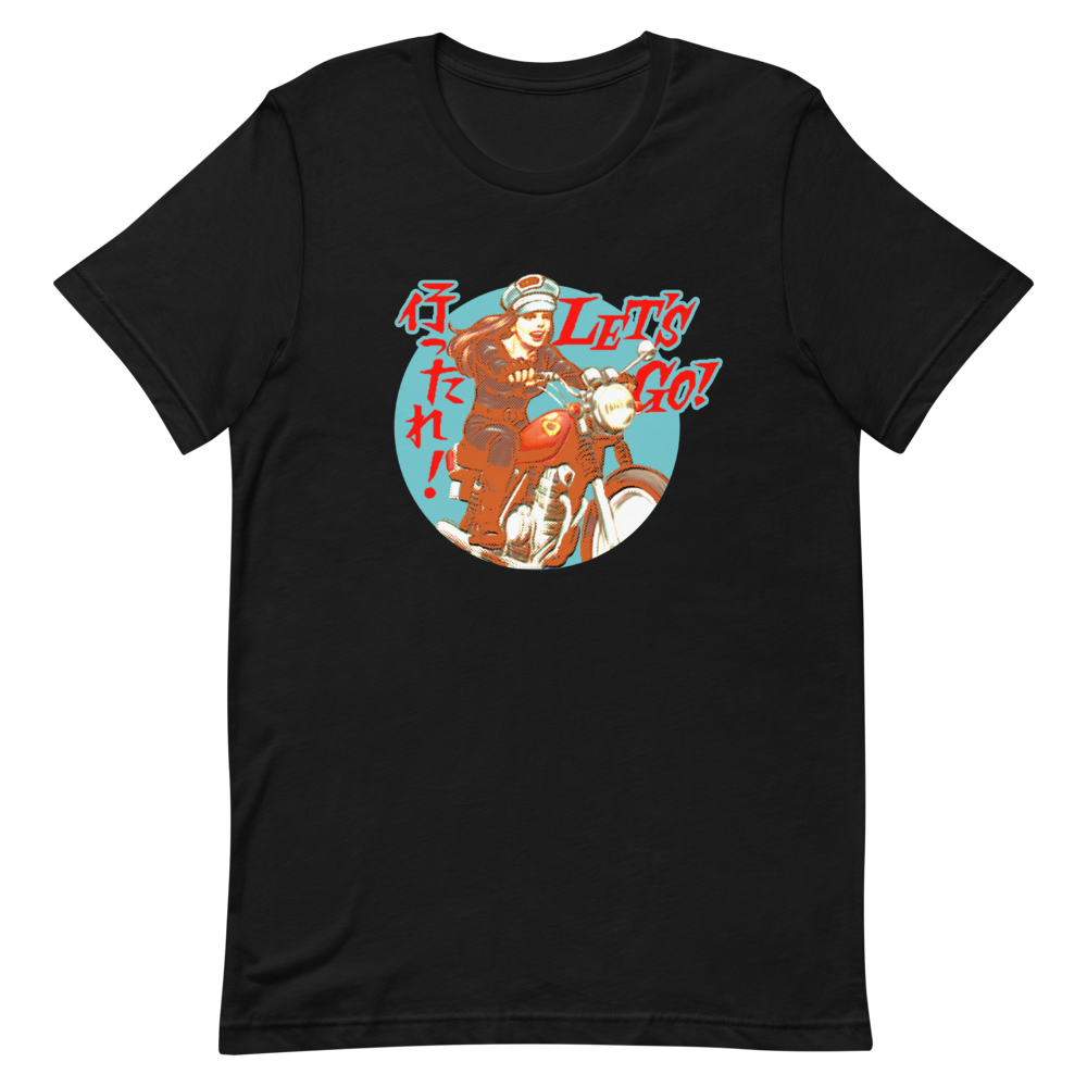 YANKII STYLE "Let's Go!" Unisex T-shirt by Haruki Ara