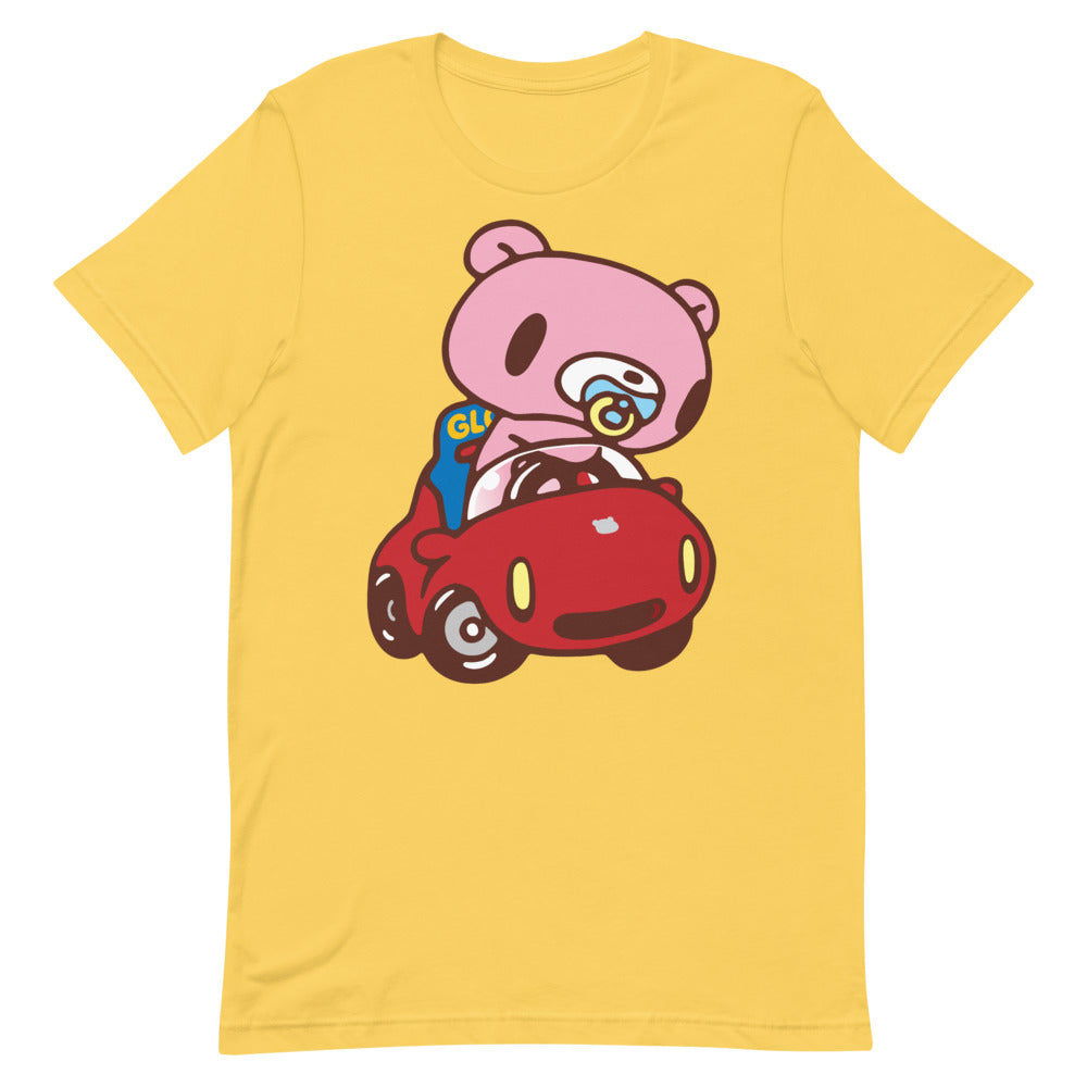 GLOOMY BEAR Official "Baby in Car" T-shirt by Mori Chack