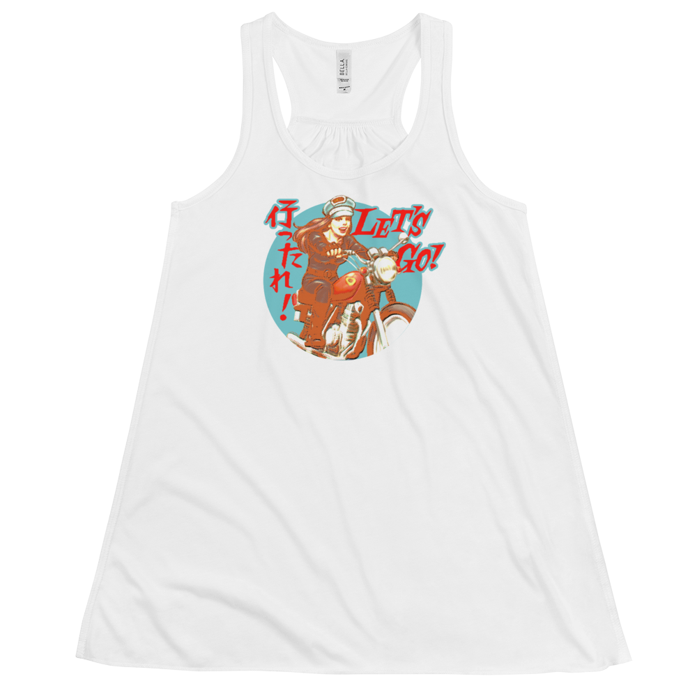 YANKII STYLE "Let's Go!" Flowy Tank Top by Haruki Ara