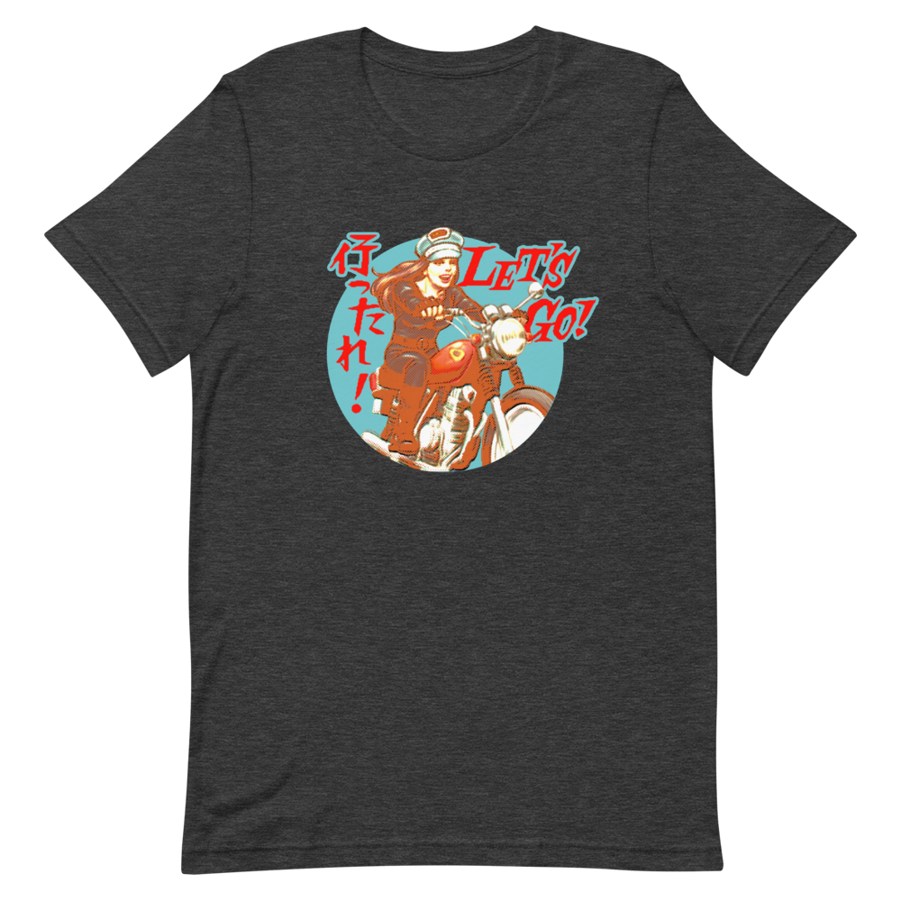 YANKII STYLE "Let's Go!" Unisex T-shirt by Haruki Ara