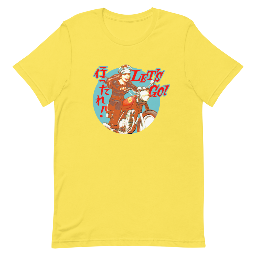 YANKII STYLE "Let's Go!" Unisex T-shirt by Haruki Ara