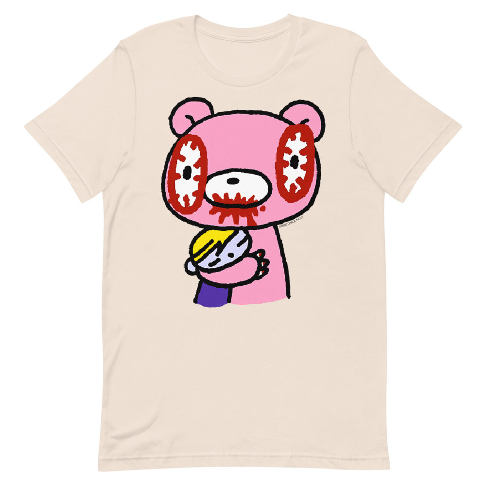 GLOOMY BEAR Official "Bear Hug" T-shirt by Mori Chack