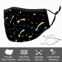 Breathable sunscreen mask KZ12, Dust Masks with Filter - Start - Black