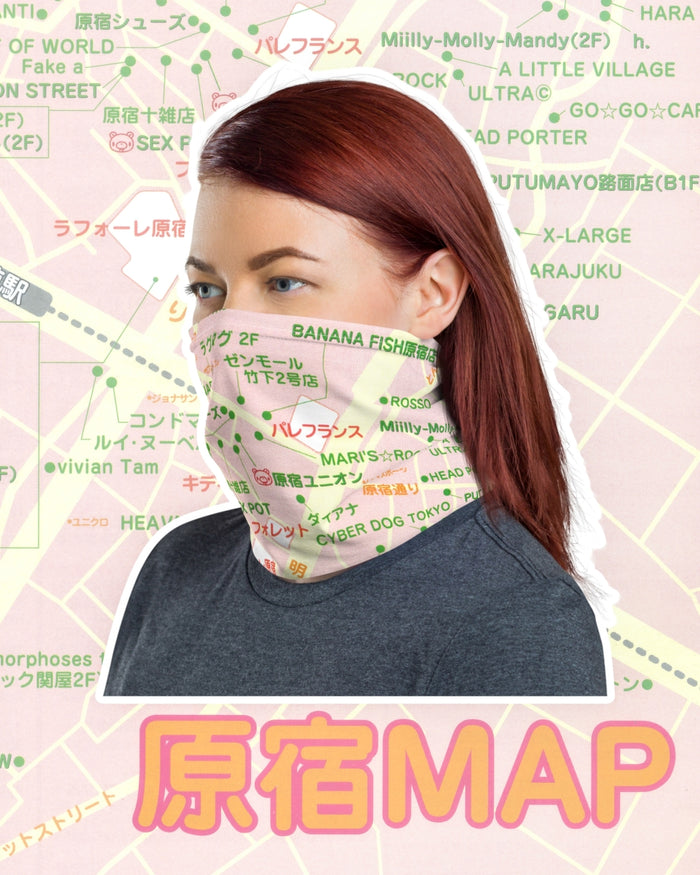Harajuku Map Neck Gaiter