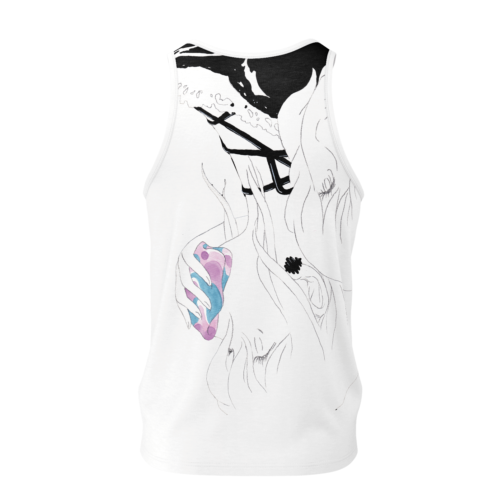 Paranoia Girls - 2 sided tank top - Betrayal - White - Poly 2019
