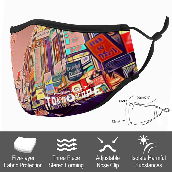 Breathable sunscreen mask KZ12, Dust Masks with Filter - Tokyo - Shibuya - Center Gai