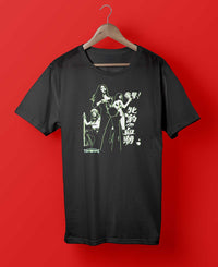 YANKII STYLE "Pinky Violence" Unisex T-shirt by Haruki Ara (White on Black)