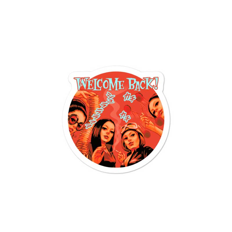 "Welcome Back!" YANKII STYLE Die-Cut Sticker by Haruki Ara