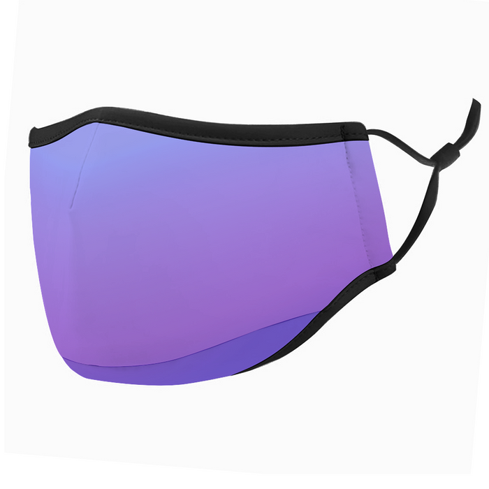 Breathable sunscreen mask KZ12, Dust Masks with Filter -purple gradation