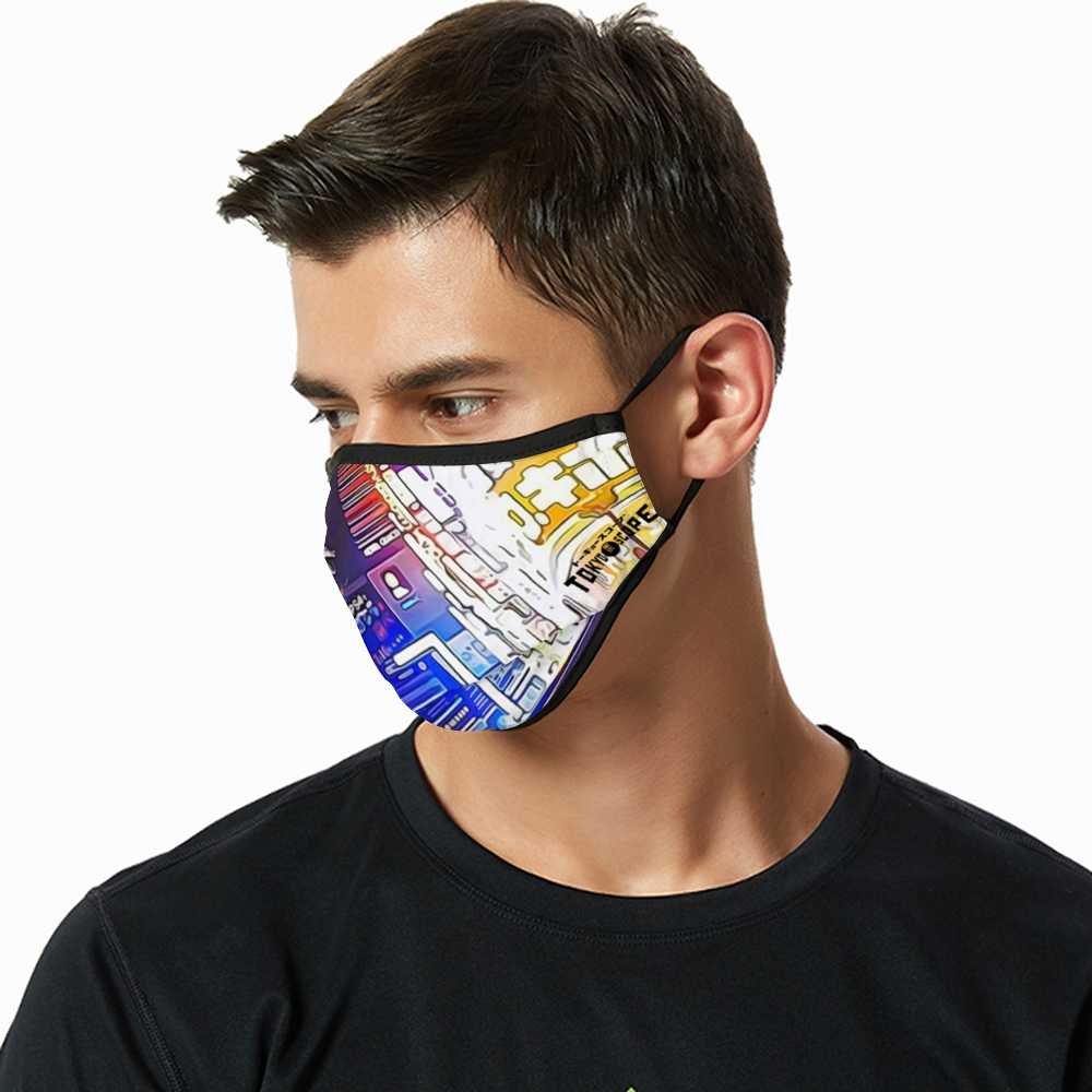 Breathable sunscreen mask KZ12, Dust Masks with Filter - Tokyo - SHinjuku _ Godzilla
