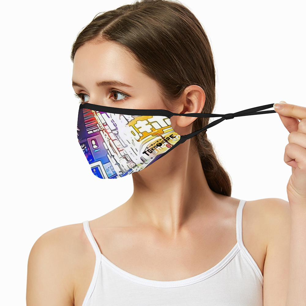 Breathable sunscreen mask KZ12, Dust Masks with Filter - Tokyo - SHinjuku _ Godzilla