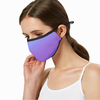 Breathable sunscreen mask KZ12, Dust Masks with Filter -purple gradation