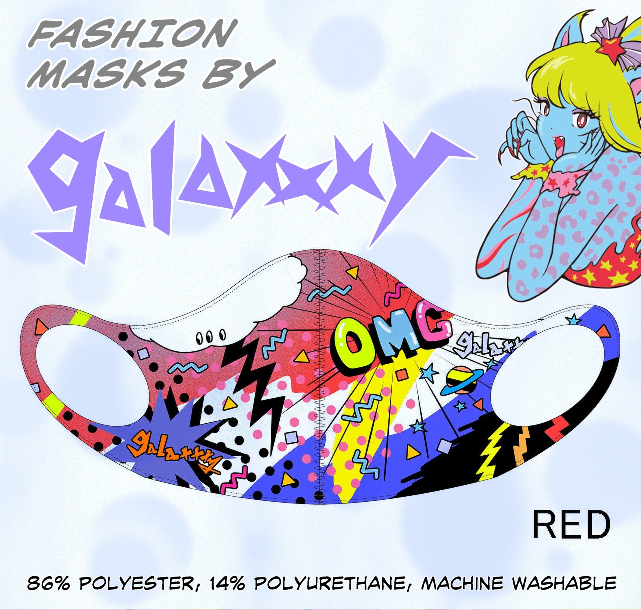 RED Fashion Mask by galaxxxy