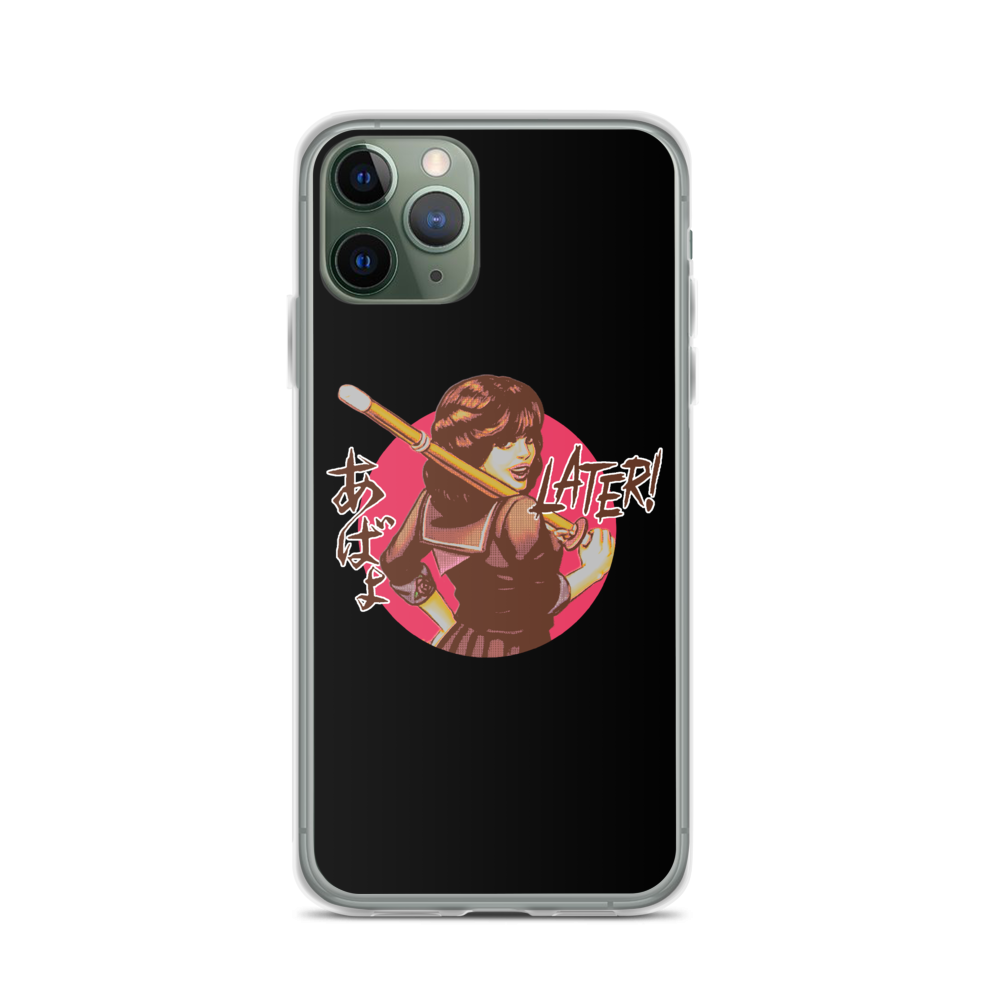 YANKII STYLE "Later!" iPhone Case by Haruki Ara