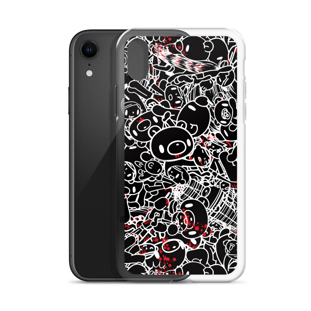 GLOOMY BEAR Official "Black and White Khaos" iPhone Cases by Mori Chack