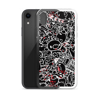 GLOOMY BEAR Official "Black and White Khaos" iPhone Cases by Mori Chack