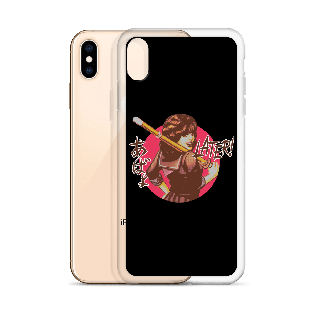 YANKII STYLE "Later!" iPhone Case by Haruki Ara