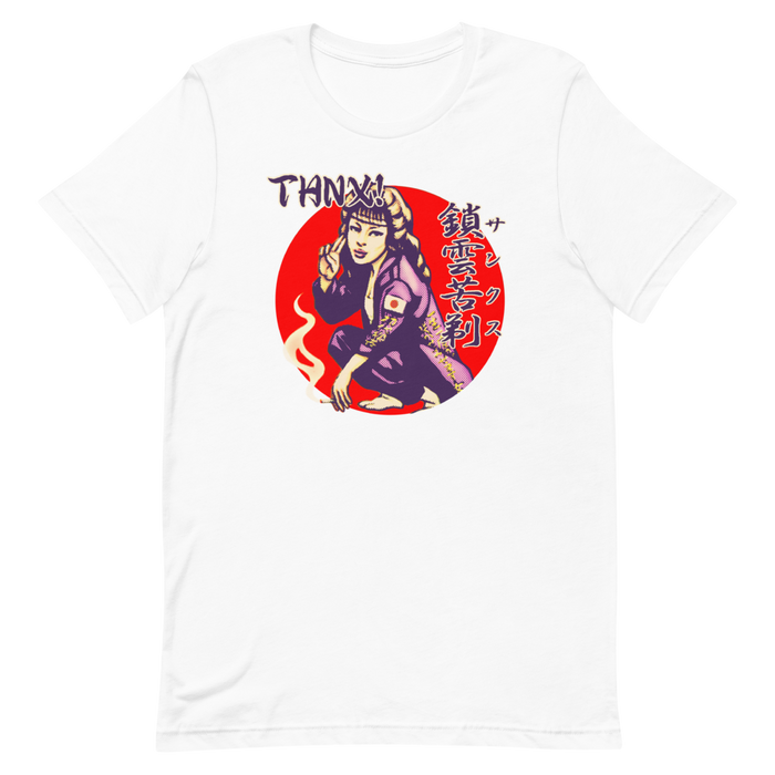 YANKII STYLE "Thanks!" Unisex T-shirt by Haruki Ara