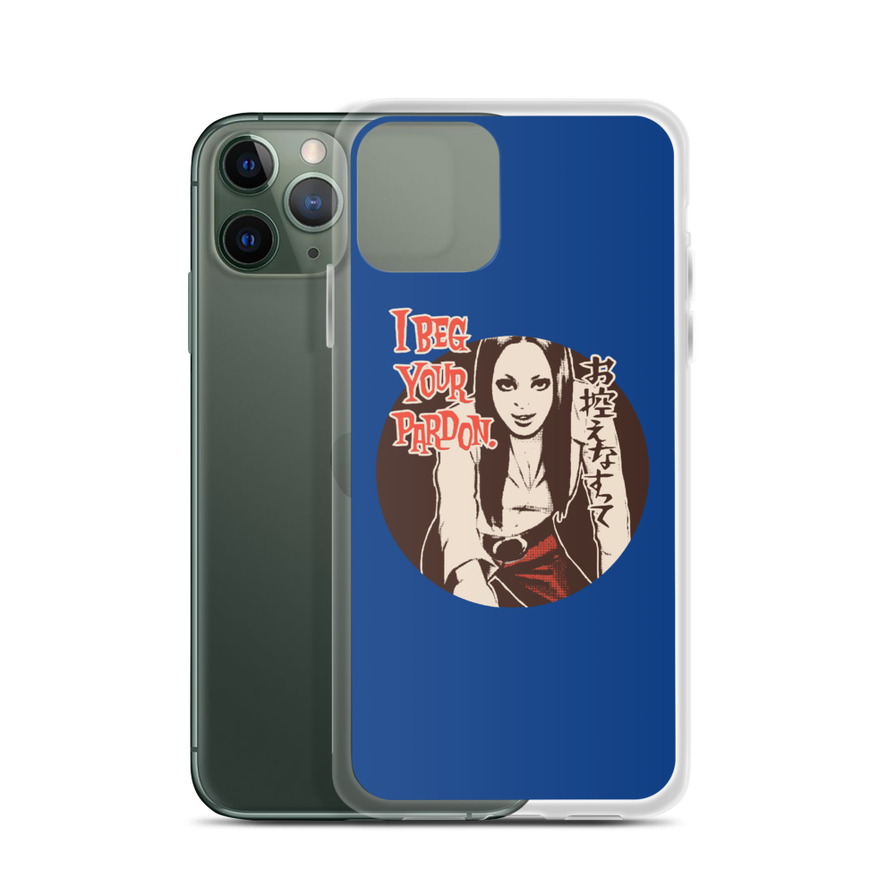YANKII STYLE "I Beg Your Pardon" iPhone Case by Haruki Ara