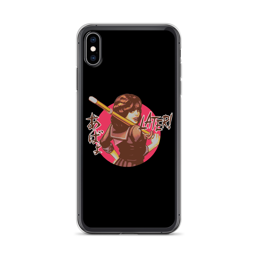 YANKII STYLE "Later!" iPhone Case by Haruki Ara