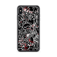 GLOOMY BEAR Official "Black and White Khaos" iPhone Cases by Mori Chack