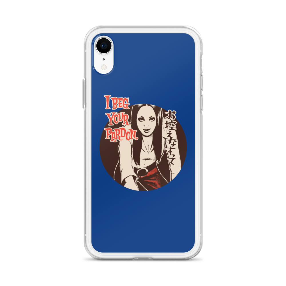 YANKII STYLE "I Beg Your Pardon" iPhone Case by Haruki Ara