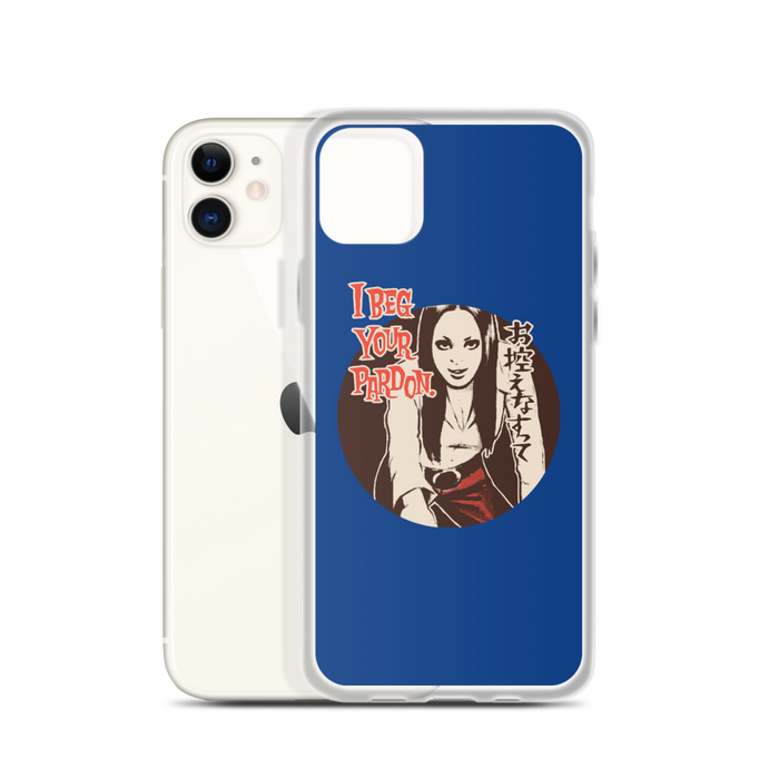 YANKII STYLE "I Beg Your Pardon" iPhone Case by Haruki Ara