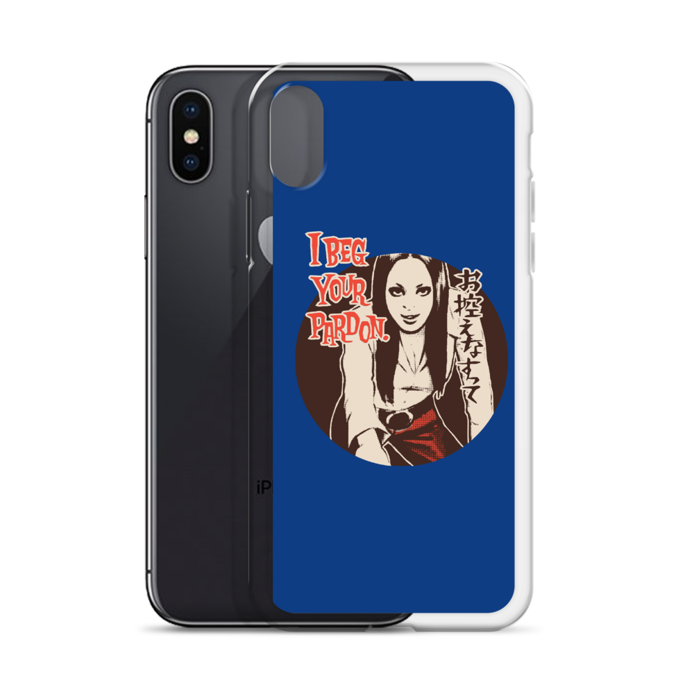 YANKII STYLE "I Beg Your Pardon" iPhone Case by Haruki Ara