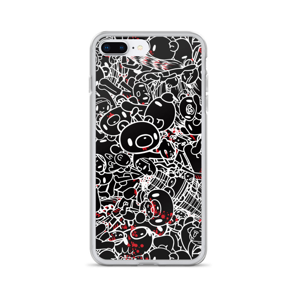 GLOOMY BEAR Official "Black and White Khaos" iPhone Cases by Mori Chack