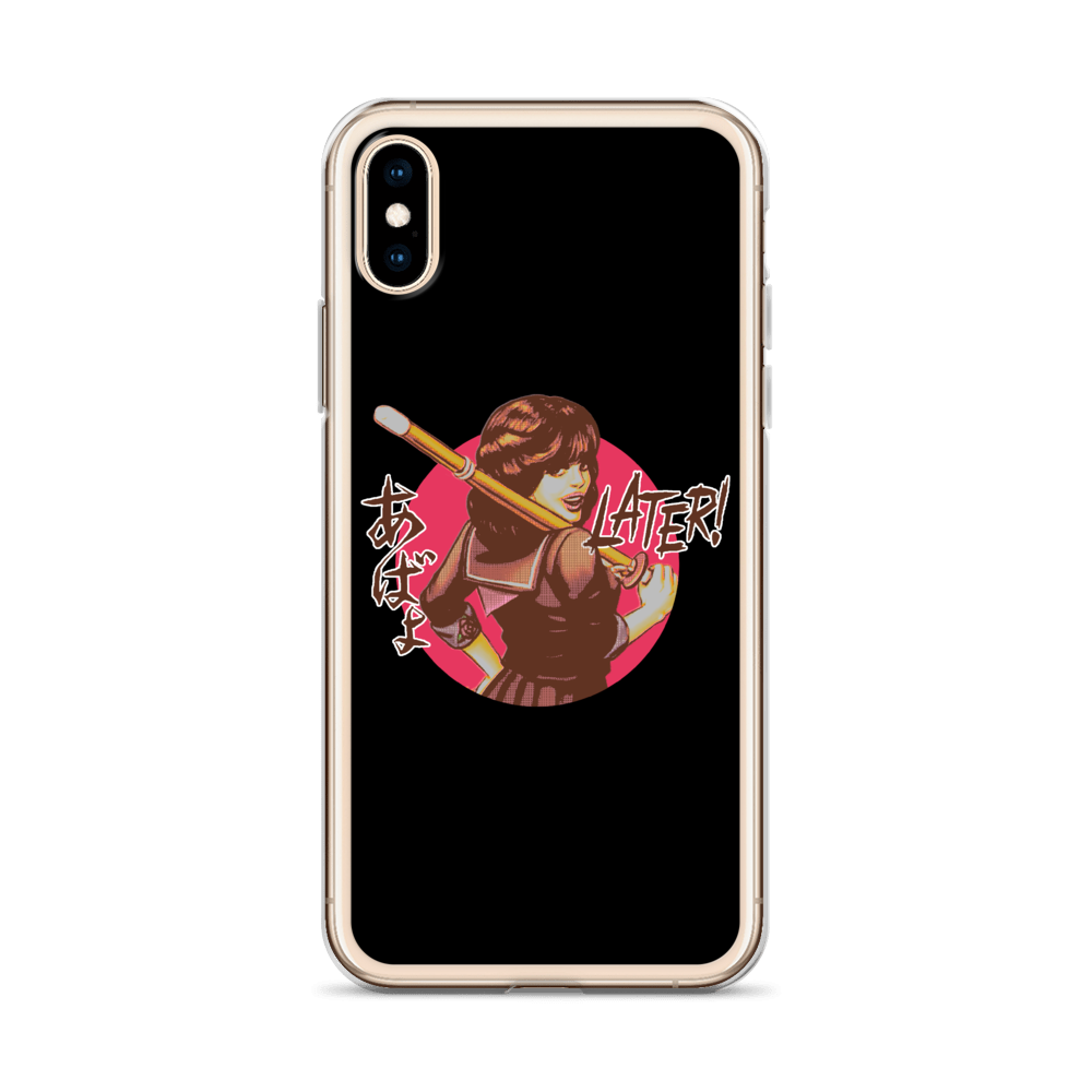 YANKII STYLE "Later!" iPhone Case by Haruki Ara