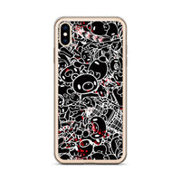 GLOOMY BEAR Official "Black and White Khaos" iPhone Cases by Mori Chack