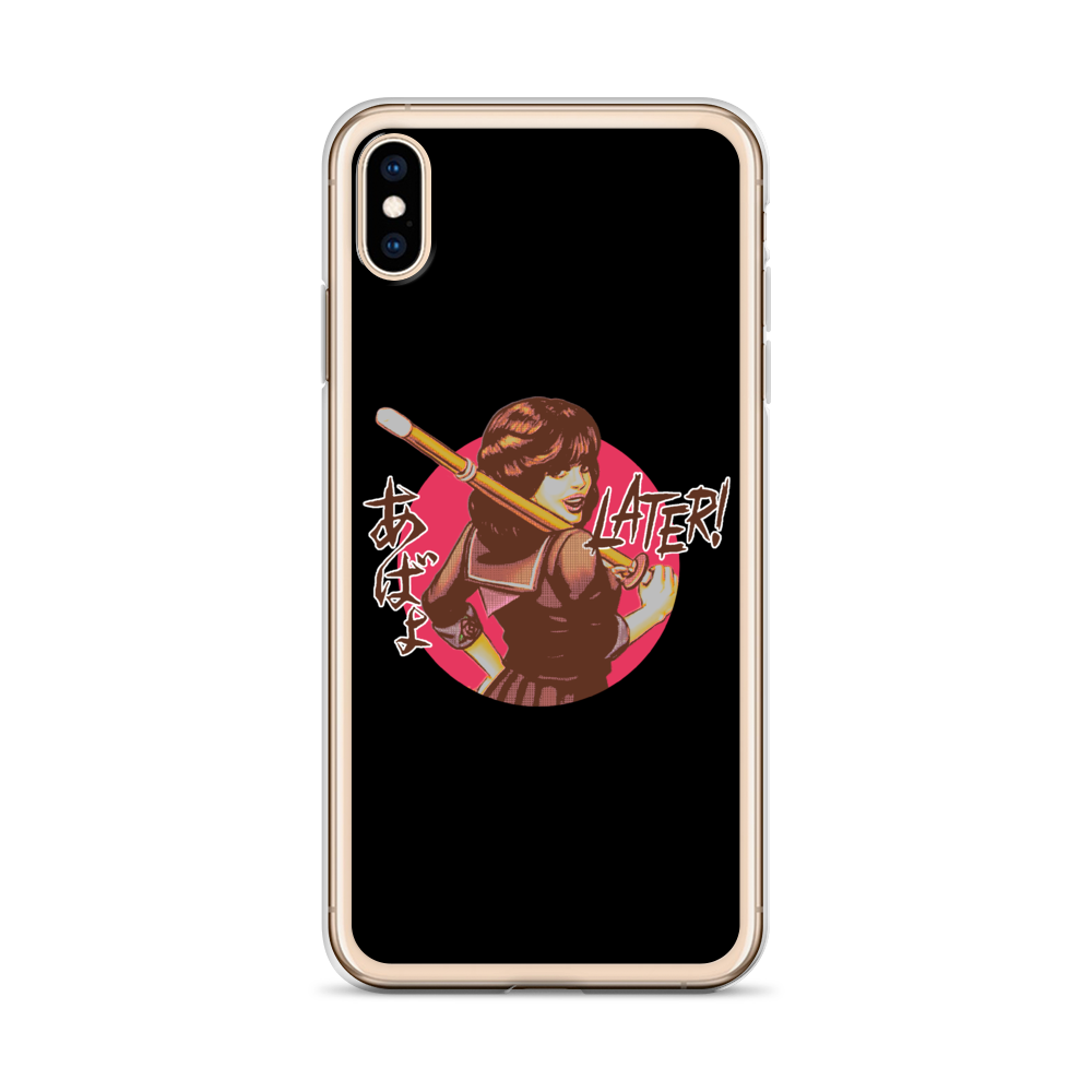 YANKII STYLE "Later!" iPhone Case by Haruki Ara