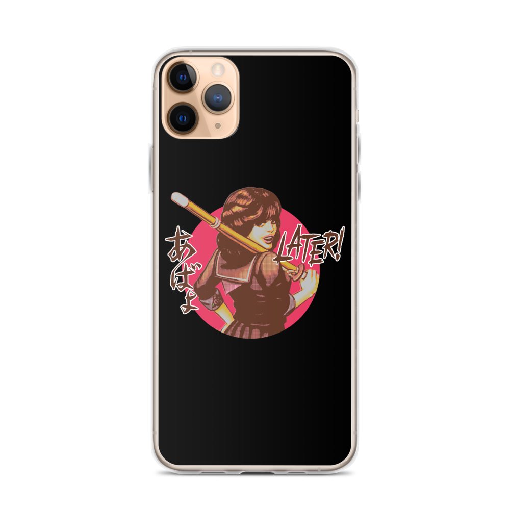 YANKII STYLE "Later!" iPhone Case by Haruki Ara