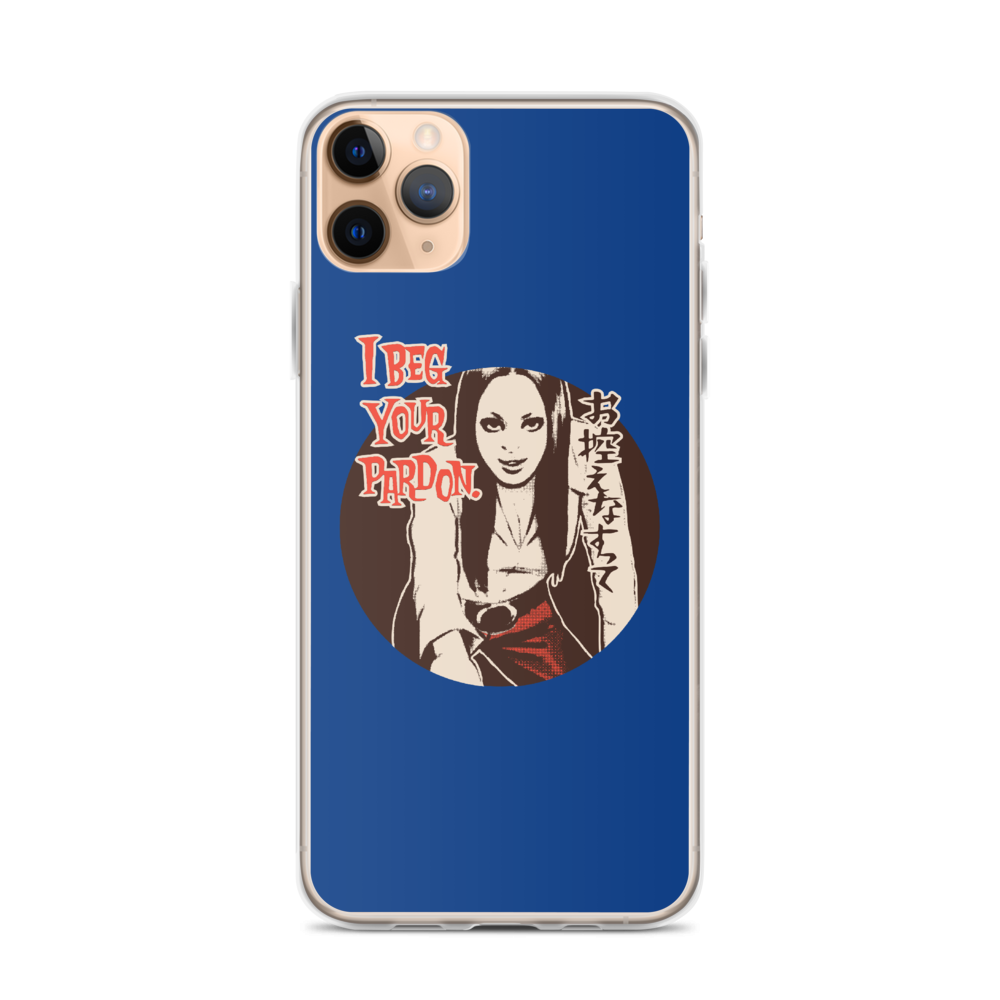 YANKII STYLE "I Beg Your Pardon" iPhone Case by Haruki Ara