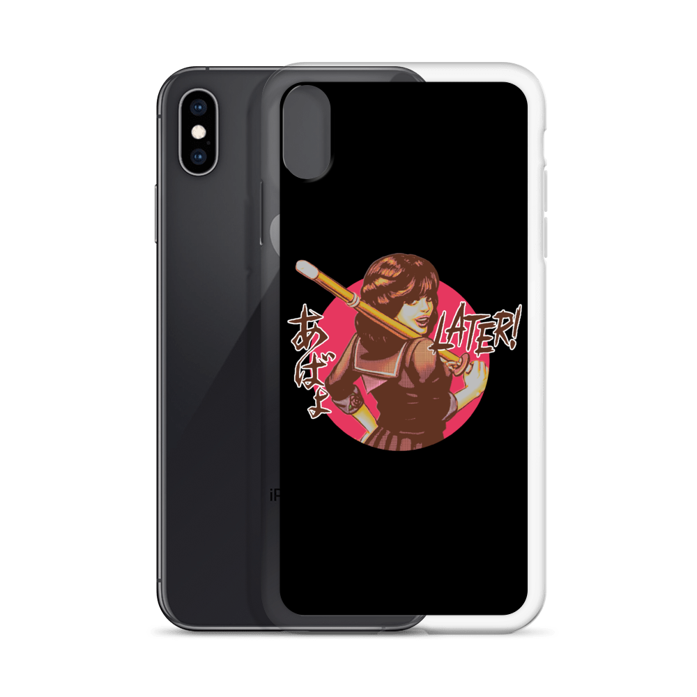 YANKII STYLE "Later!" iPhone Case by Haruki Ara