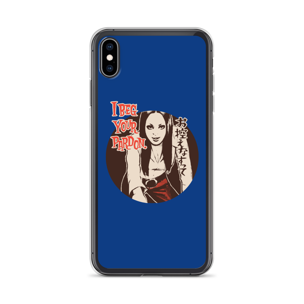 YANKII STYLE "I Beg Your Pardon" iPhone Case by Haruki Ara