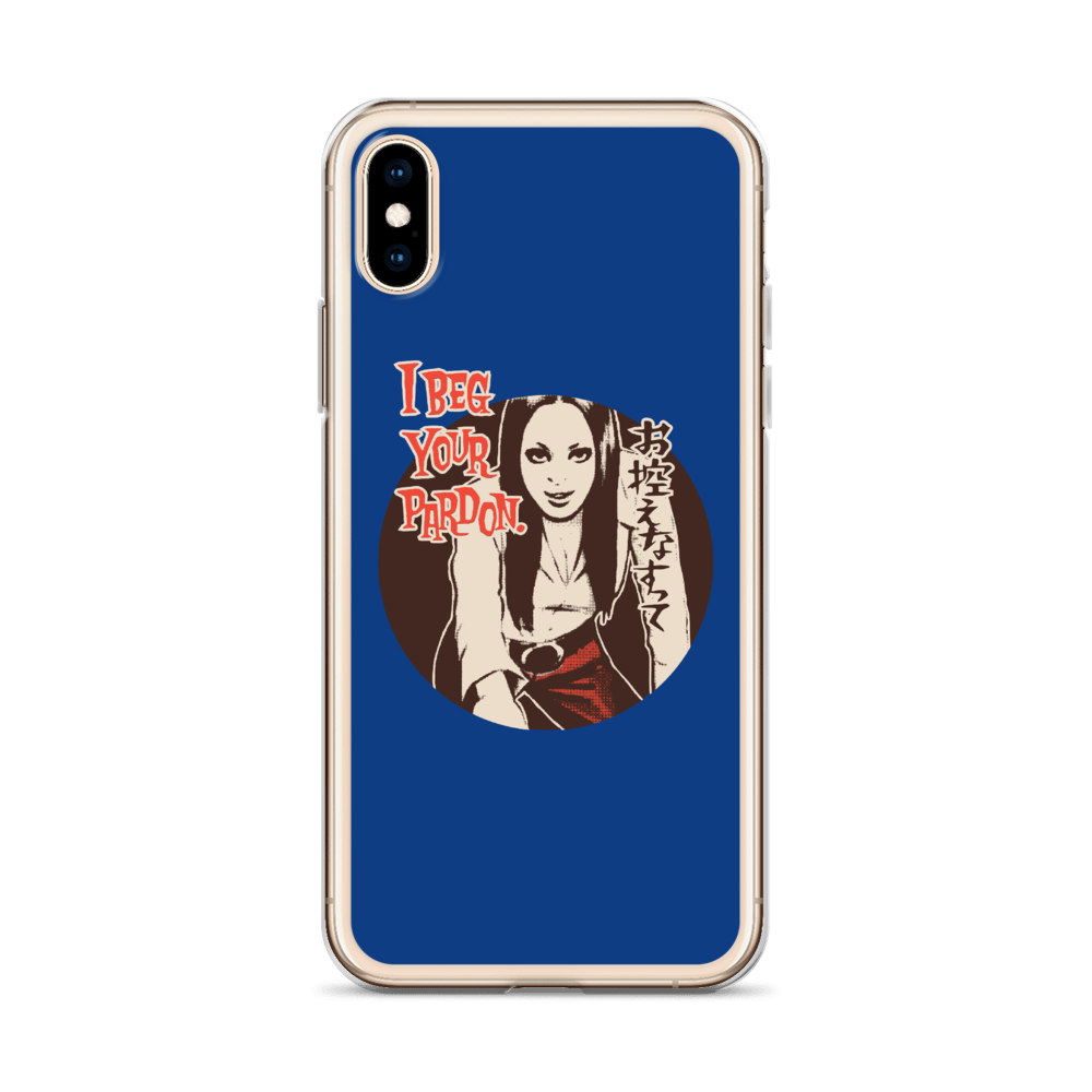 YANKII STYLE "I Beg Your Pardon" iPhone Case by Haruki Ara