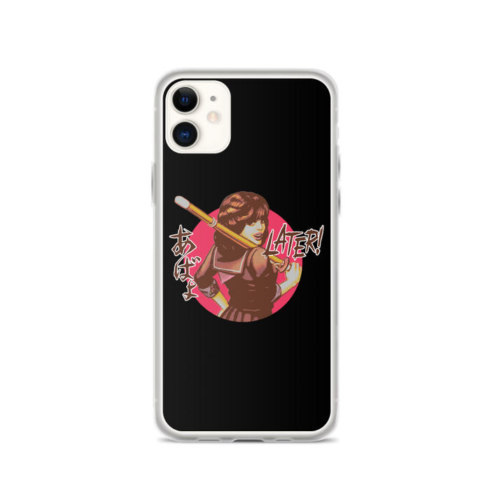 YANKII STYLE "Later!" iPhone Case by Haruki Ara