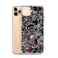 GLOOMY BEAR Official "Black and White Khaos" iPhone Cases by Mori Chack