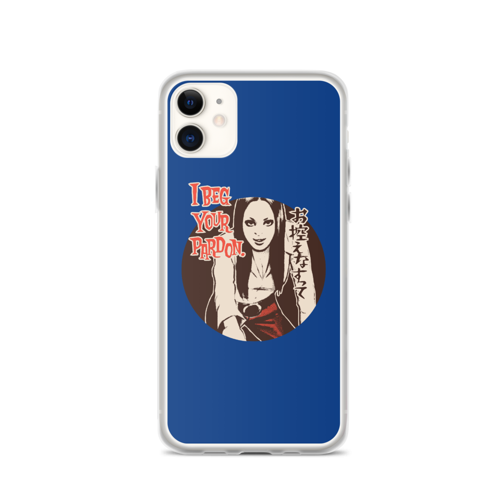 YANKII STYLE "I Beg Your Pardon" iPhone Case by Haruki Ara