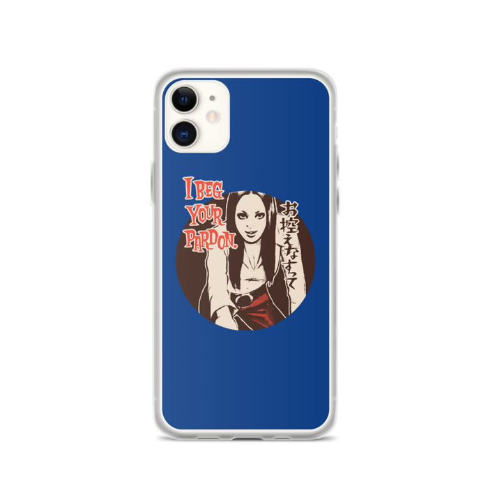 YANKII STYLE "I Beg Your Pardon" iPhone Case by Haruki Ara