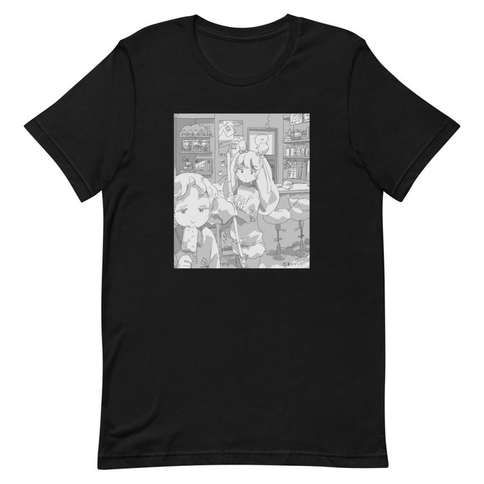 TOKYO GAMBO "Cacao and May" T-shirt by Mugi Tanaka (Black)