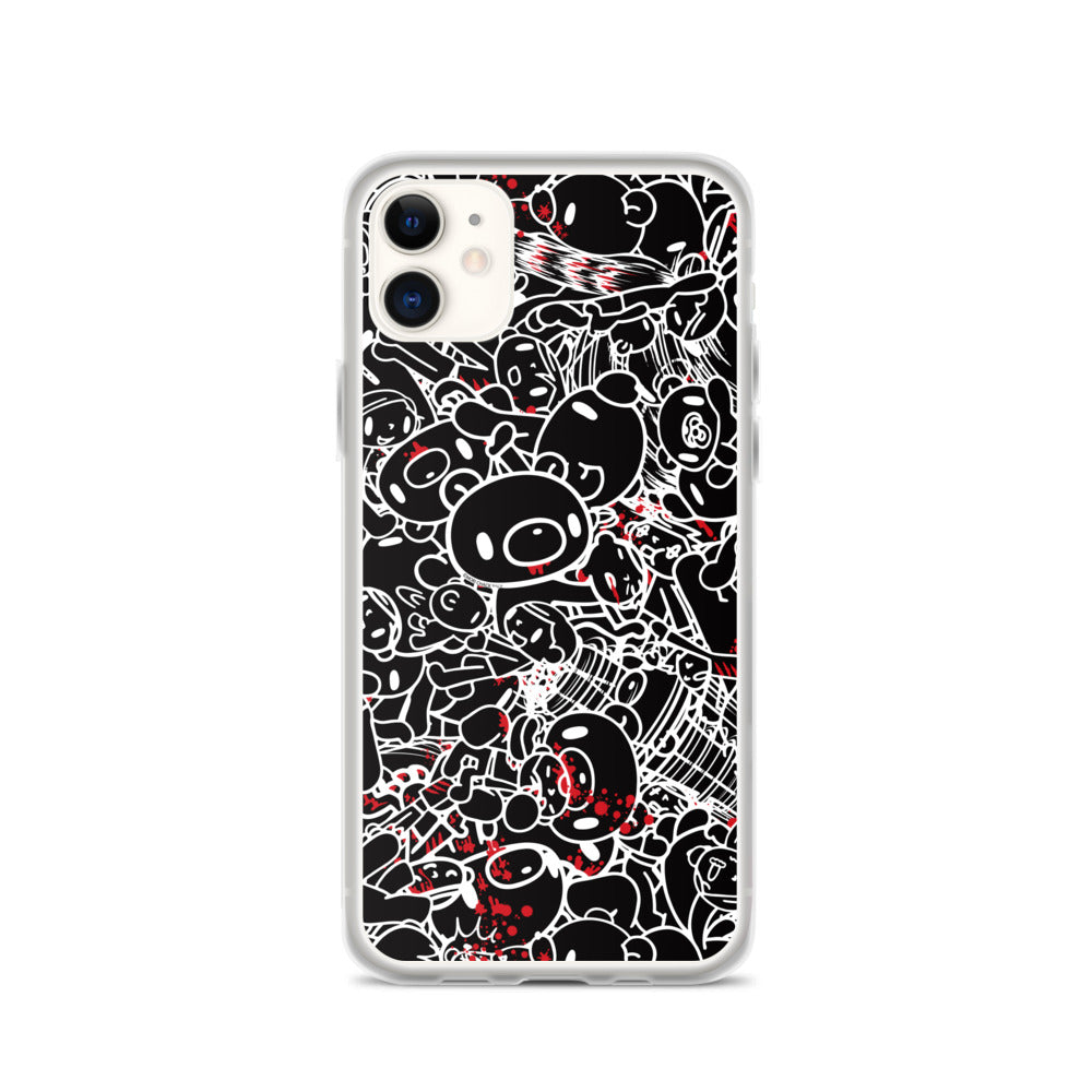 GLOOMY BEAR Official "Black and White Khaos" iPhone Cases by Mori Chack